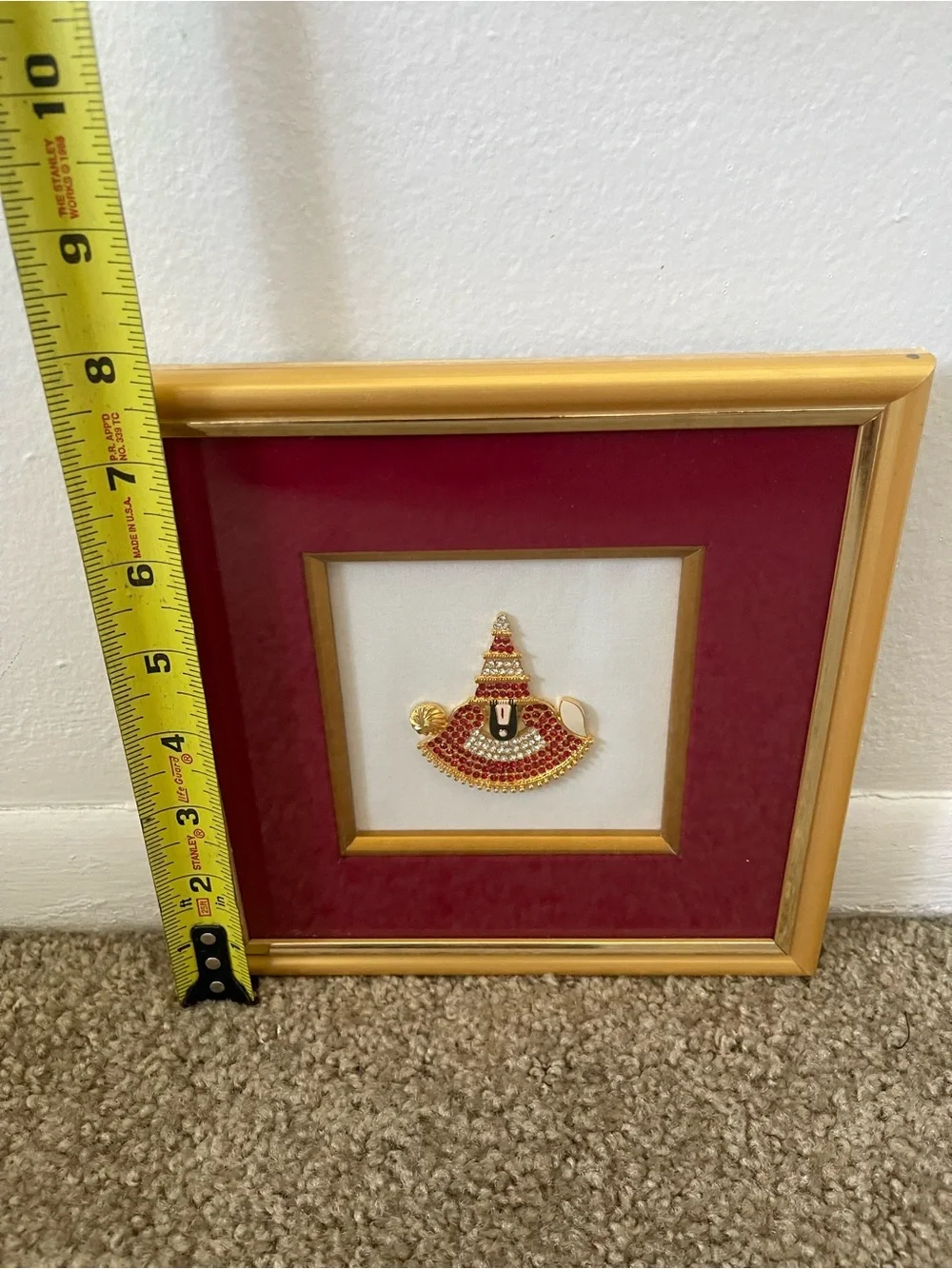Tirupati Balaji Lord Venkateswara Frame Approximately 8 x 8